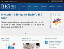 Tablet Screenshot of biginformatique.com